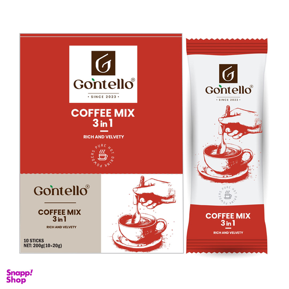 کافی میکس 3×1 کلاسیک گونتلو وزن 200 گرم بسته 10 عددی