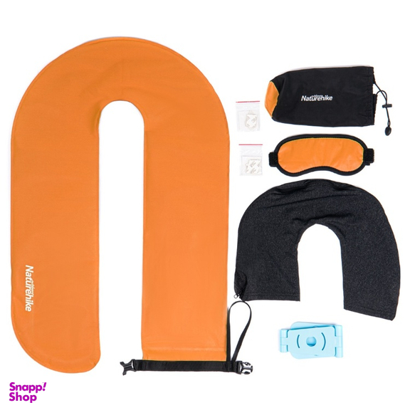 بالش بادی گردنی نیچرهایک مدل Multifunctional Extended U-Shaped Inflatable Pillow کد ZT004