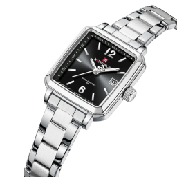 ساعت مچی عقربه ای زنانه نیوی فورس مدل NF9252SBS رنگ نقره ای مشکی