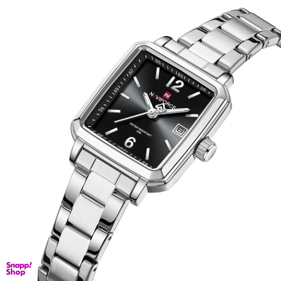 ساعت مچی عقربه ای زنانه نیوی فورس مدل NF9252SBS رنگ نقره ای مشکی