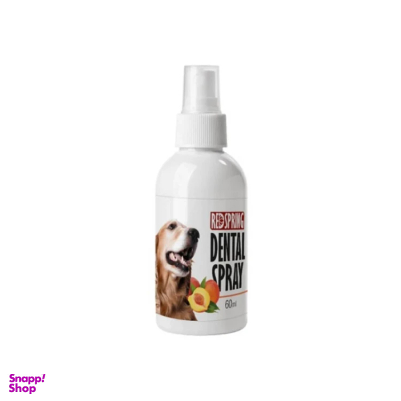 اسپری تمیز کننده و خوشبو کننده دهان سگ رد اسپرینگ مدل هلو حجم 60 میلی لیتر