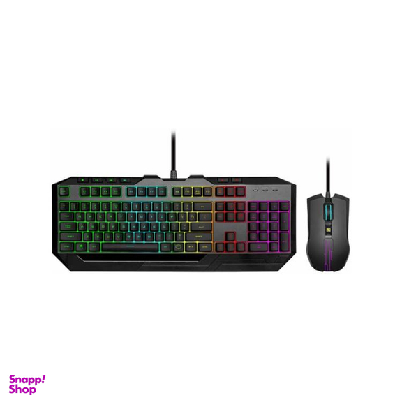 کیبورد و ماوس باسیم مخصوص بازی کولر مستر مدل DEVASTATOR 3 RGB