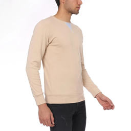 تیشرت راحتی آستین بلند مردانه مدل GD-s-17675351 رنگ کرم