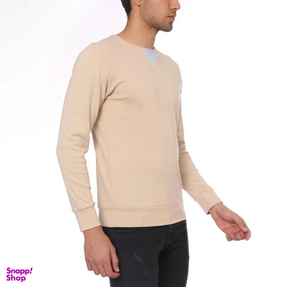 تیشرت راحتی آستین بلند مردانه مدل GD-s-17675351 رنگ کرم