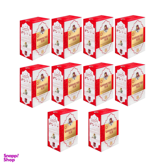 چای سیاه کلکته هندوستان شهرزاد وزن 400 گرم بسته 10 عددی