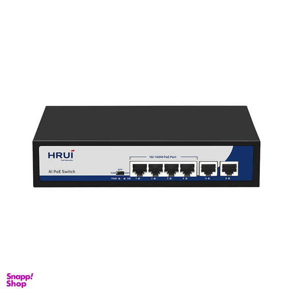 سوییچ 8 پورت اچ آر یو آی مدل HR900-AF-42N poe