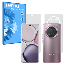 محافظ صفحه نمایش شفاف تکنو مدل Resistant مناسب گوشی موبایل آنر X9c به همراه محافظ پشت گوشی