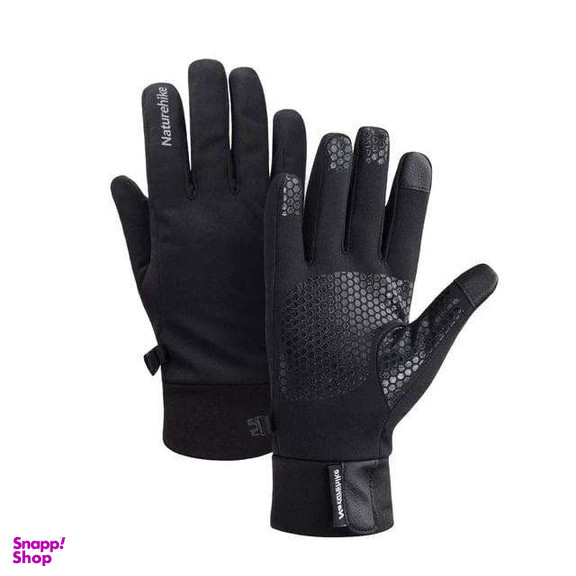 دستکش سفری نیچرهایک مدل GL05 Waterproof Soft Shell Gloves کد S005-T رنگ مشکی
