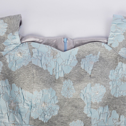 پیراهن زنانه مدل 100052324 گل برجسته رنگ آبی