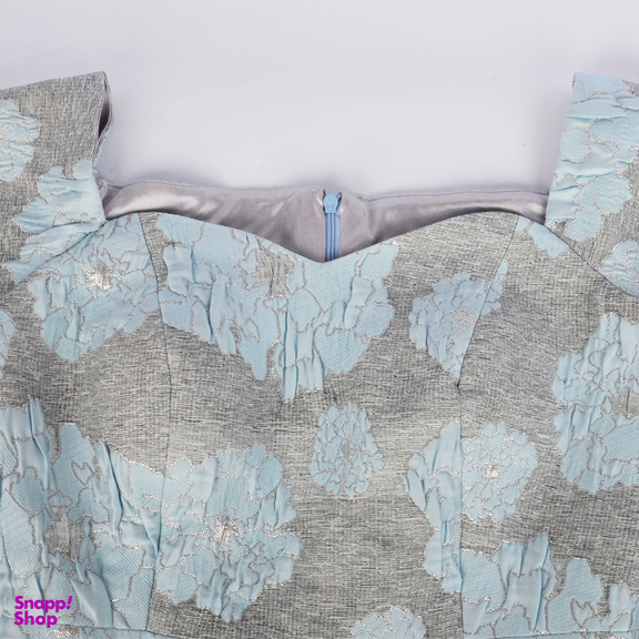 پیراهن زنانه مدل 100052324 گل برجسته رنگ آبی