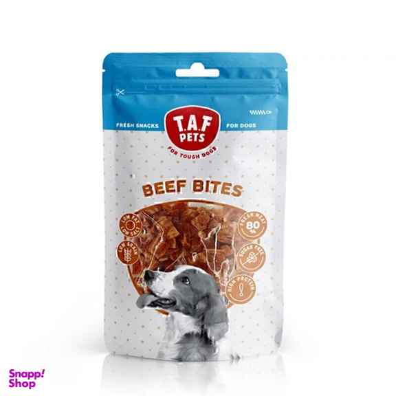 تشویقی سگ تاف پتز مدل گوشت گاو وزن 75 گرم