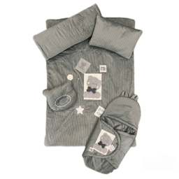 سرویس خواب کودک 5 تکه مادرکر مدل خرس پاپیونی کد 127