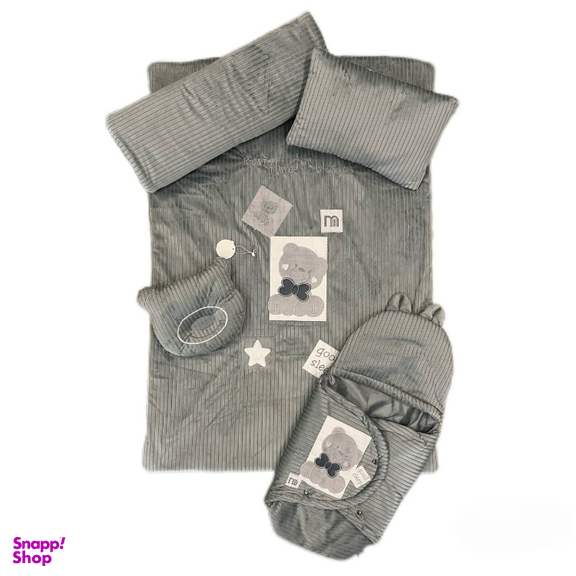 سرویس خواب کودک 5 تکه مادرکر مدل خرس پاپیونی کد 127