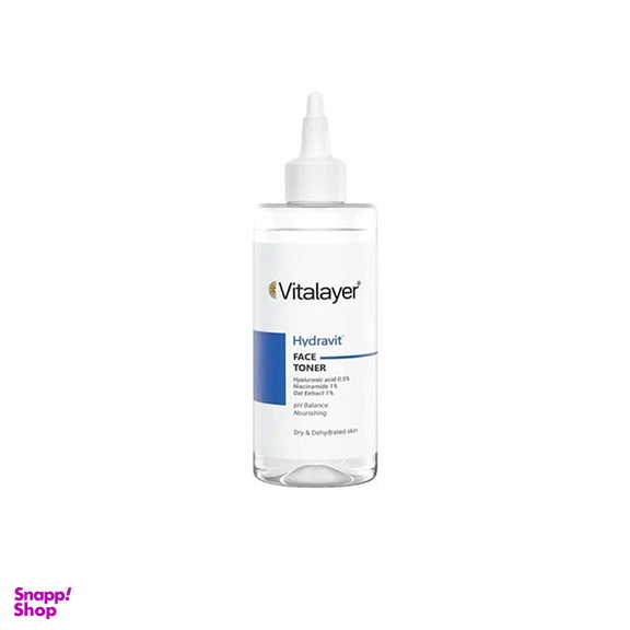 تونر پاک کننده صورت ویتالیر مدل Hydravit حجم 200 میلی لیتر