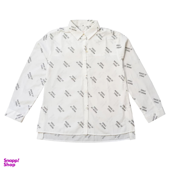 شومیز آستین بلند دخترانه کولزیون مدل Stars کد 223