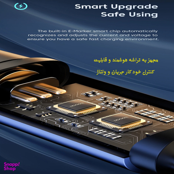 کابل تبدیل USB-C توکی مدل TQ-X02 طول 1 متر