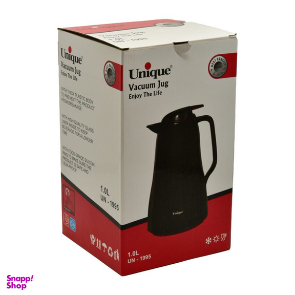 فلاسک یونیک مدل شیشه دار کد 1995 گنجایش 1 لیتر