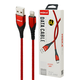 کابل دیتا USB به Lightning هیسکا مدل LX-728R 2.4A طول 1 متر