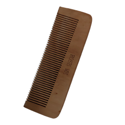 شانه چوبی دنده ریز بدون دسته رز می کد 6688