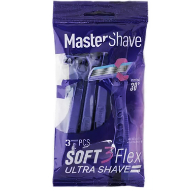 خود تراش مستر شیو مدل SOFT3FLEX بسته 3 عددی