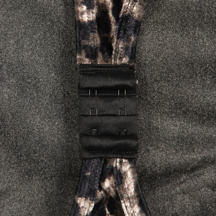 بادی آستین دار زنانه مدل کارو طرح پلنگی