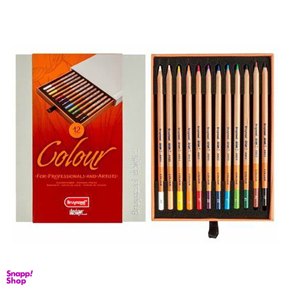 مداد رنگی 12 رنگ برونزیل مدل Bruynzeel 8805H12