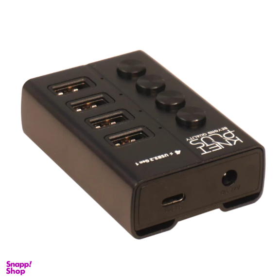 هاب 4 پورت USB 3.2 کی نت پلاس مدل KP-HA14