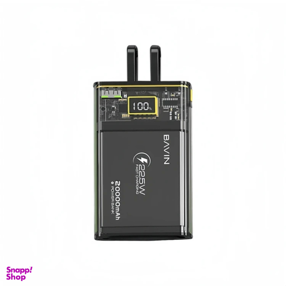 پاوربانک باوین مدل Y-PC1003 ظرفیت ۲۰۰۰۰ میلی‌ آمپر ساعت