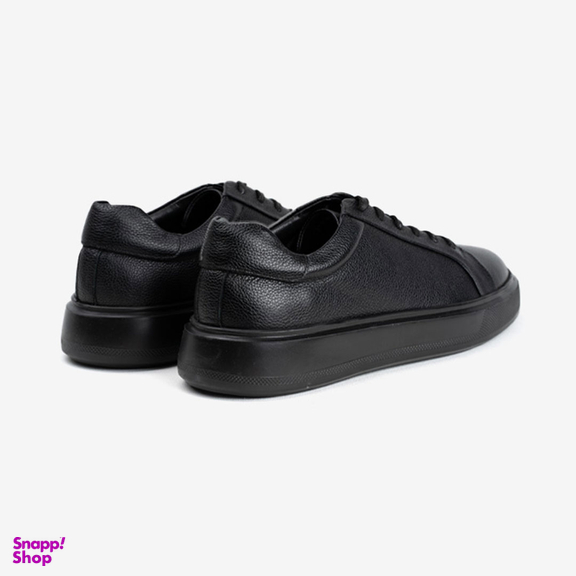 کفش روزمره مردانه چرم مشهد مدل j6308 رنگ مشکی