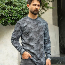 تیشرت آستین بلند مردانه طرح سنگی مدل 199332