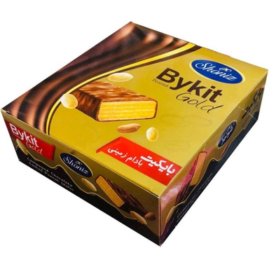 ويفر بايکيت بادام زمينی طلايی شونيز بسته 20 عددی