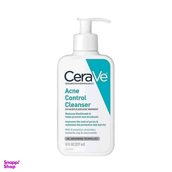 ژل شستشو صورت سراوی مدل Acne ControI حجم 237 میلی لیتر