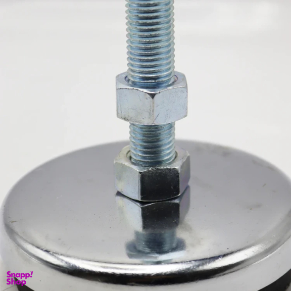 پایه ضربه گیر مدل کف لاستیکی کد YP-NIKEL CHROME-134MM/16MM