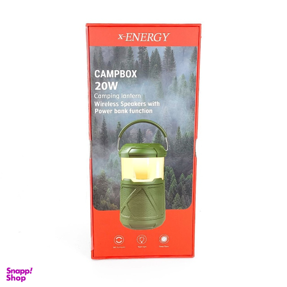 اسپیکر بلوتوثی و چراغ کمپینگ ایکس-انرژی مدل Camp Box 20W