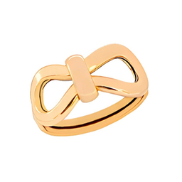 انگشتر طلا 18 عیار زنانه طرح پاپیونی کد 361 سایز 55