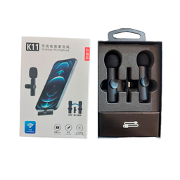 میکروفن یقه ای بی سیم مدل K11 Dual Lightning
