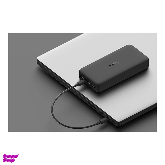پاوربانک شیائومی مدل Redmi ظرفیت 20000 میلی‌ آمپر ساعت به همراه کابل Type-C