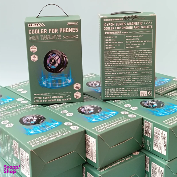 خنک کننده گوشی موبایل ریمکس مدل Magnetic Cooler With Temperature Display RT-F7i