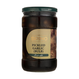 ترشی سیر گل کاراملی اسپینو 650 گرم