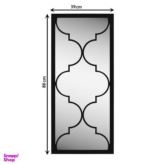 آینه سرویس بهداشتی الف مدل نیم قد همراز کد ALF