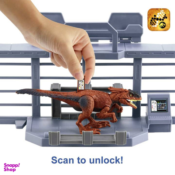 اکشن فیگور ماتیل مدل Jurassic World Outpost Chaos Playset