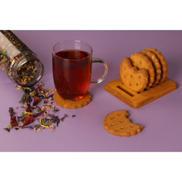 زیرلیوانی مدل بیسکویت گرد