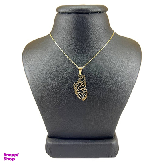 گردنبند طلا 18 عیار زنانه مدل پروانه ظریف کد 58454