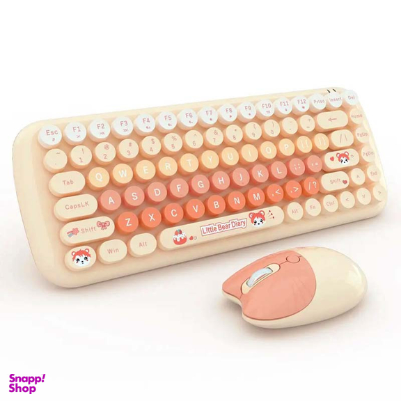 کیبورد و ماوس بی سیم مافی مدل candy fashion multicolor