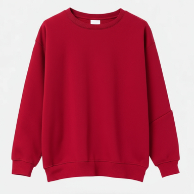 بلوز دخترانه مدل بیسیک کد M60043 رنگ قرمز