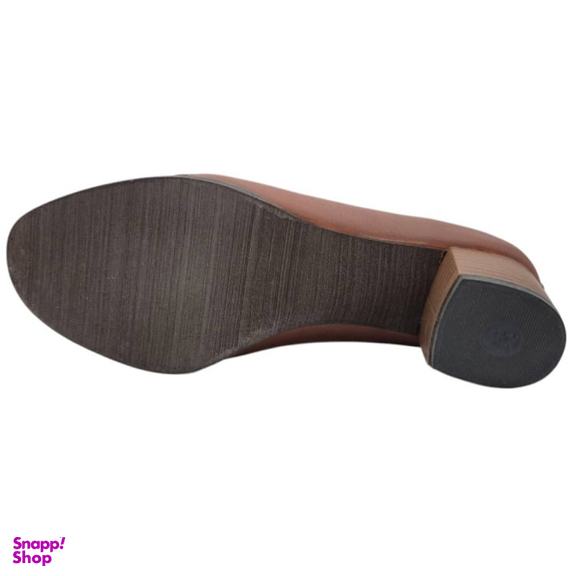 کفش زنانه چرم ریباری مدل P20 رنگ عسلی