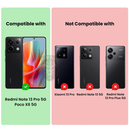 کاور گوشی موبایل سامورایی مدل Airbag مناسب برای Redmi Note 13 Pro 5G / Poco X6 5G