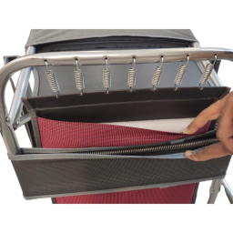 صندلی سفری تاشو مدل پلاس نه فنر به همراه جالیوانی و کیف حمل