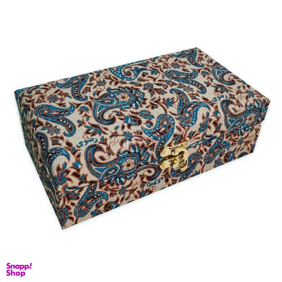 پک هدیه زعفران ستاره زعفرانیه طرح ترمه مدل اطلس کد 02