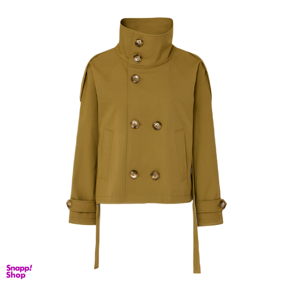 کت زنانه ترنچ مدل t766 رنگ شتری روشن